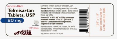 Label 4229179030 Telmisartan 2019 20mg
